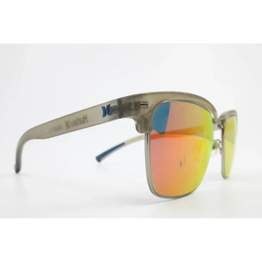 Hurley Halfway Sunglasses HSM4005PX 036 Polarized Red Mirror Lens Olive Green